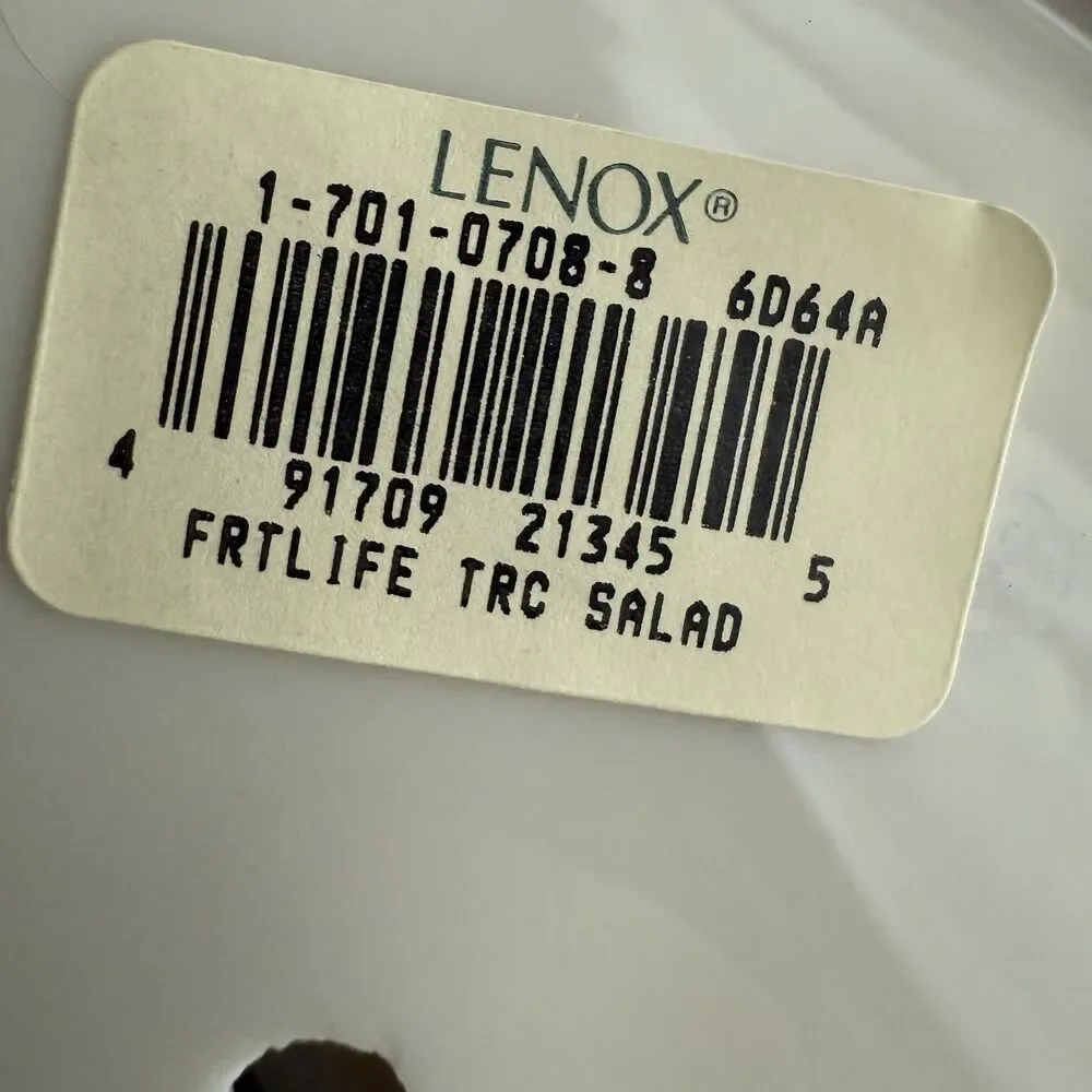 Lenox Fruits of Life 8” Terrace Salad Serving Plate Center Handle Gold Trim New